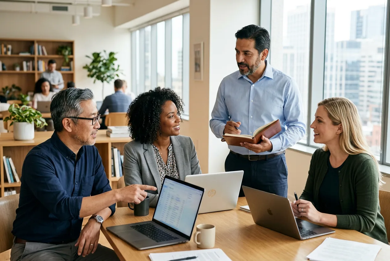 Experienced technology consulting team collaborating