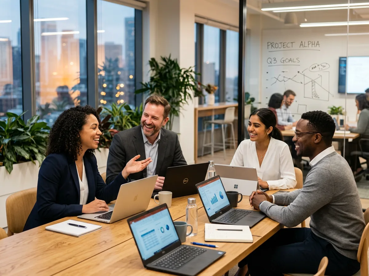 Team collaborating on customer experience strategy
