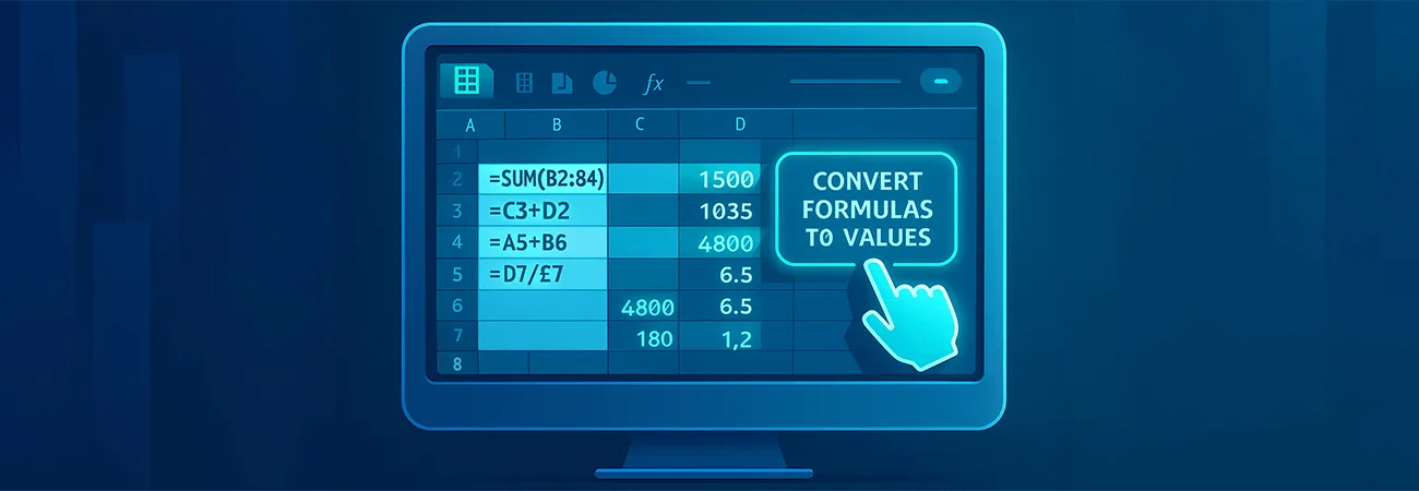 Customizing Excel with a "To Values" Button: Automating a Common Workflow