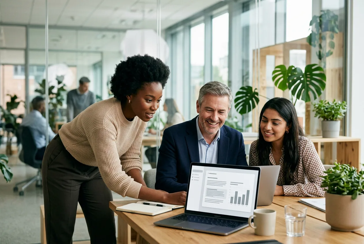 A team asking a natural-language question of trusted data and getting an instant AI-assisted answer