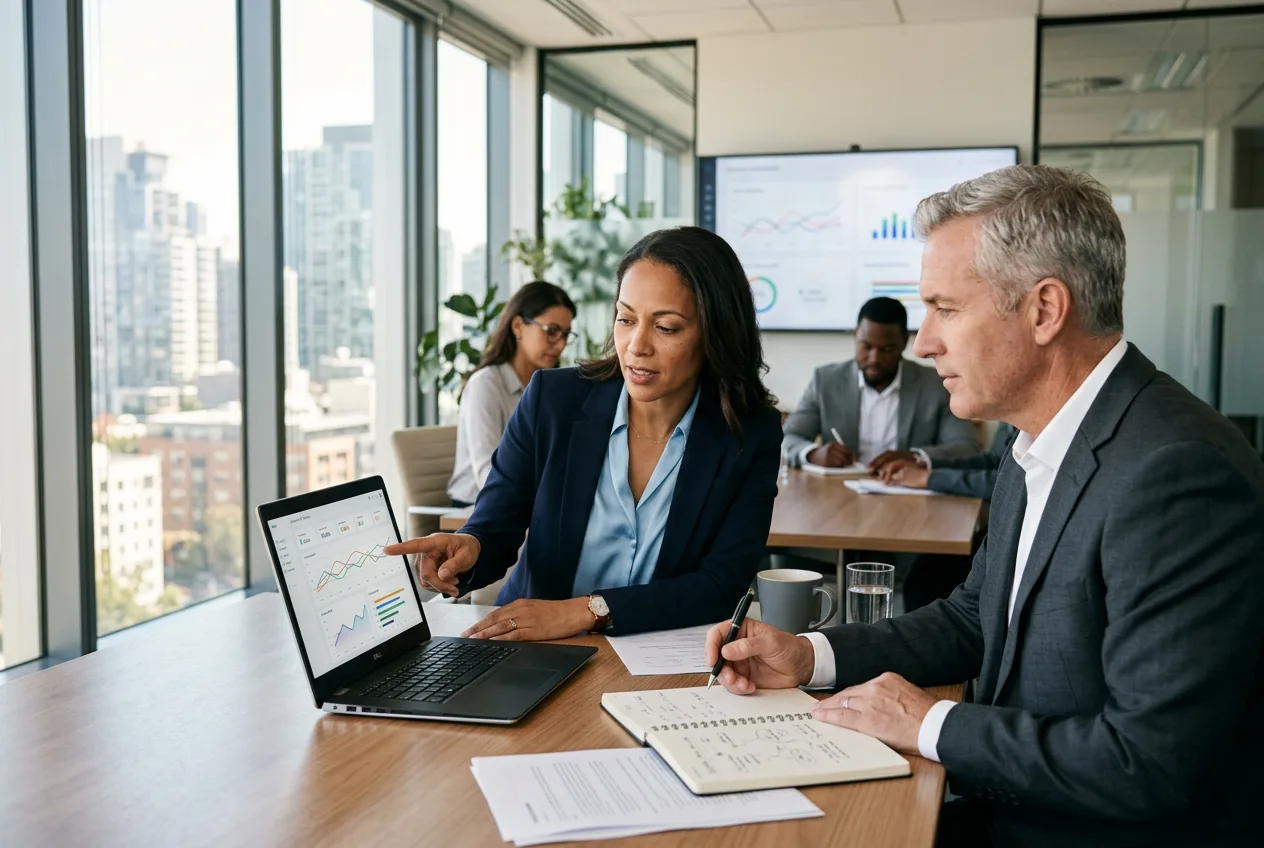 Executive reporting environment focused on decisions
